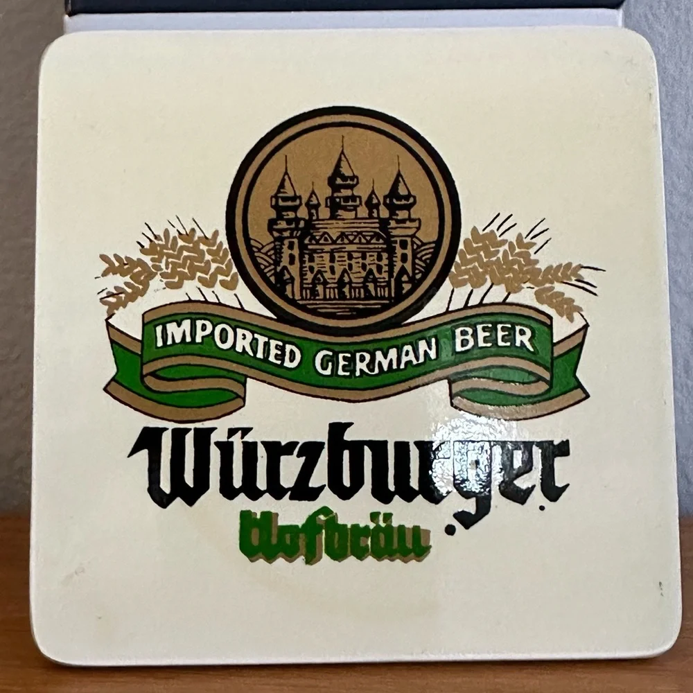 Set of 6 - Vintage Plastic German Beer coasters - made in Japan - Picture 2 of 8